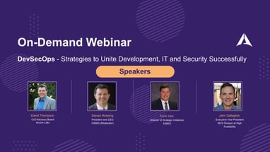 DevSecOps - Strategies to Unite Development, IT and Security Successfully_1280x720 webinar youtube banner