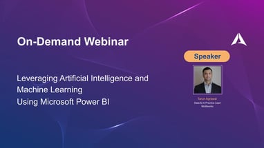 Leveraging Artificial Intelligence and Machine Learning Using Microsoft Power BI_376x252 webinar_1280x720 webinar youtube banner